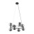 ANABELLE Lampa wisząca 8 6844 TK Lighting Czarny Grafitowy