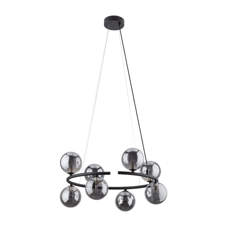 ANABELLE Lampa wisząca 8 6844 TK Lighting Czarny Grafitowy