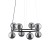 ANABELLE Lampa wisząca 8 6844 TK Lighting Czarny Grafitowy