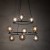 ANABELLE Lampa wisząca 9 6845 TK Lighting Czarny Grafitowy
