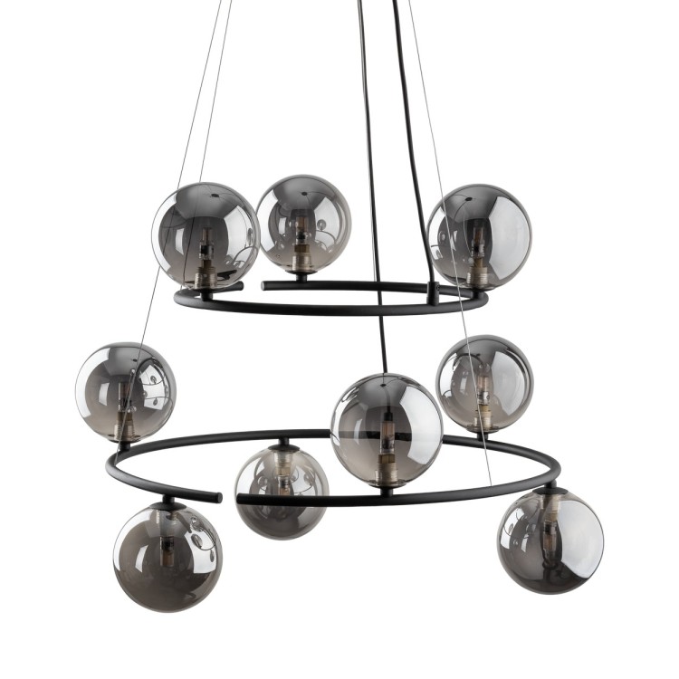 ANABELLE Lampa wisząca 9 6845 TK Lighting Czarny Grafitowy