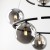 ANABELLE Lampa wisząca 9 6845 TK Lighting Czarny Grafitowy