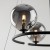 ANABELLE Lampa wisząca 9 6845 TK Lighting Czarny Grafitowy