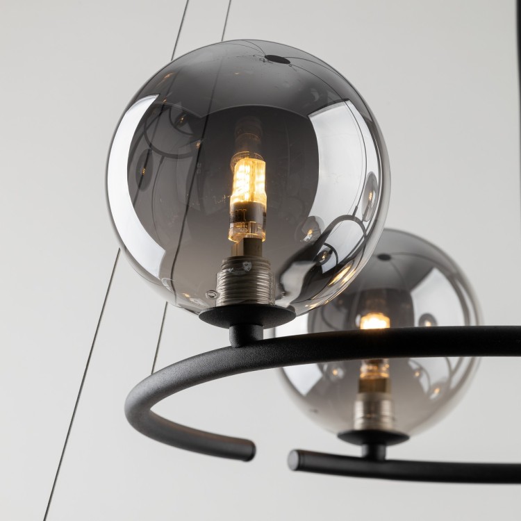 ANABELLE Lampa wisząca 9 6845 TK Lighting Czarny Grafitowy
