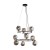 ANABELLE Lampa wisząca 9 6845 TK Lighting Czarny Grafitowy