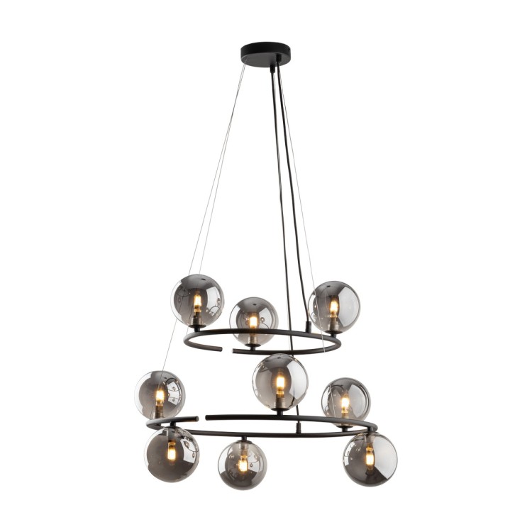 ANABELLE Lampa wisząca 9 6845 TK Lighting Czarny Grafitowy