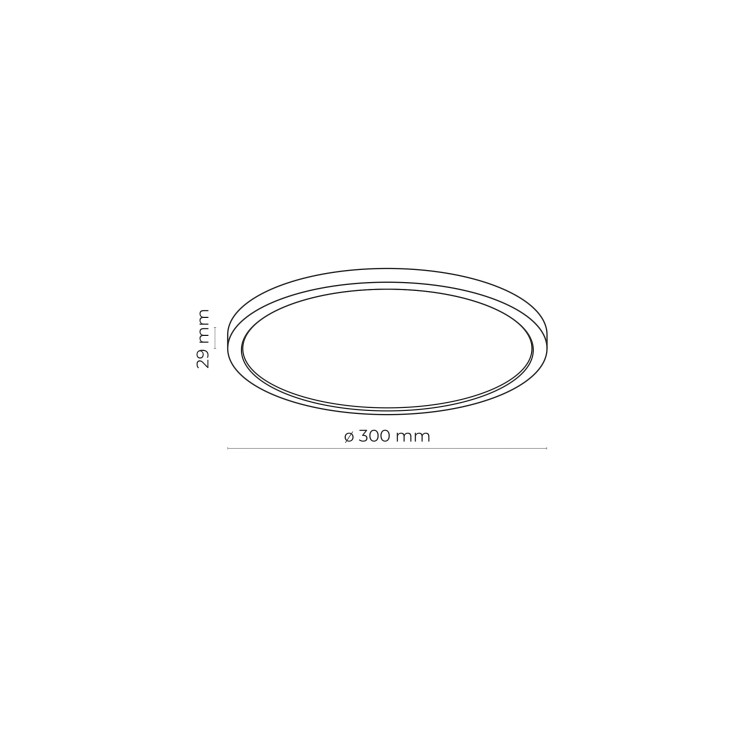 AQUA 300 BLACK 24W LED 6901 TK Lighting Biały, Czarny Biały
