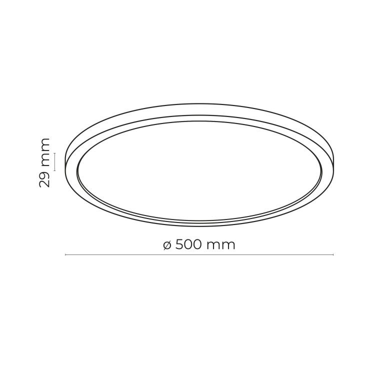 AQUA 500 BLACK 45W LED 6905 TK Lighting Biały, Czarny Biały