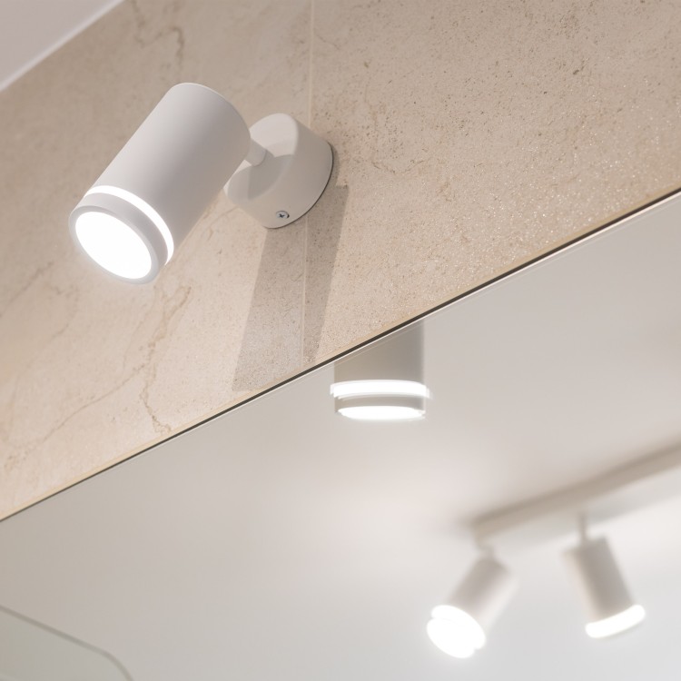 JET WHITE 1XGU10 6911 TK Lighting Biały Biały