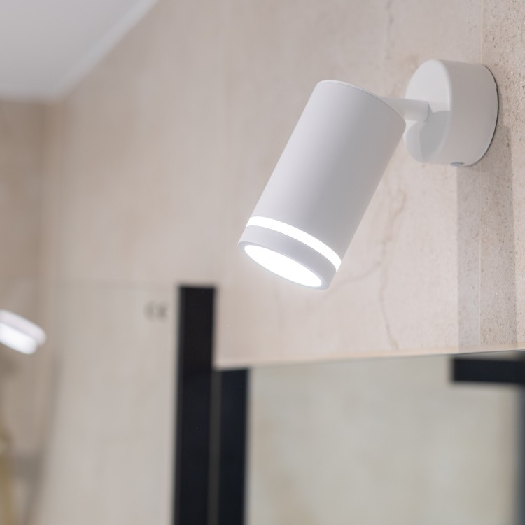 JET WHITE 1XGU10 6911 TK Lighting Biały Biały