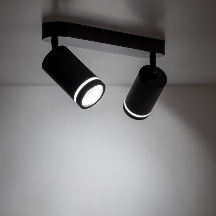 JET BLACK 2XGU10 6912 TK Lighting Czarny Czarny
