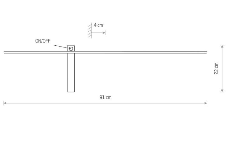 Lampa ścienna z włącznikiem IMPULSE LED M 8116 NOWODVORSKI Lighting 10W 3000K Loft oprawa oświetleniowa nowoczesny kinkiet dekoracyjny metalowy ze ściemniaczem Inspiracje Premium