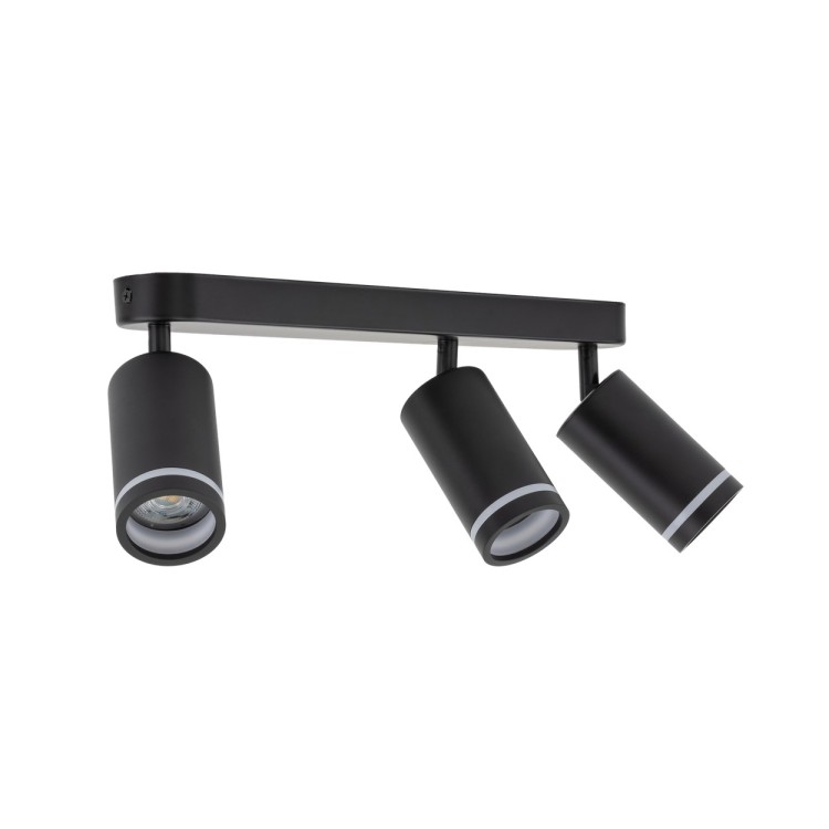 JET BLACK 3XGU10 6914 TK Lighting Czarny Czarny