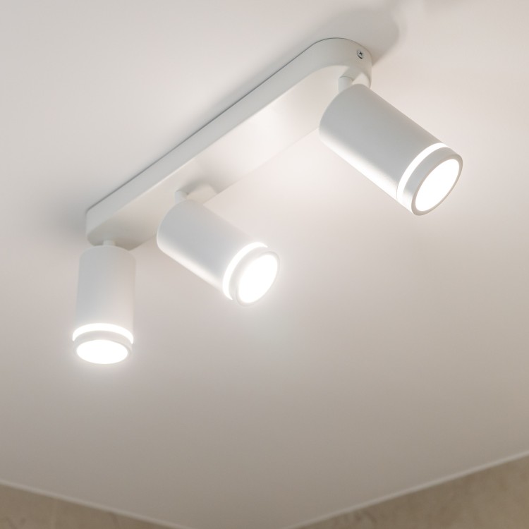 JET WHITE 3XGU10 6915 TK Lighting Biały Biały