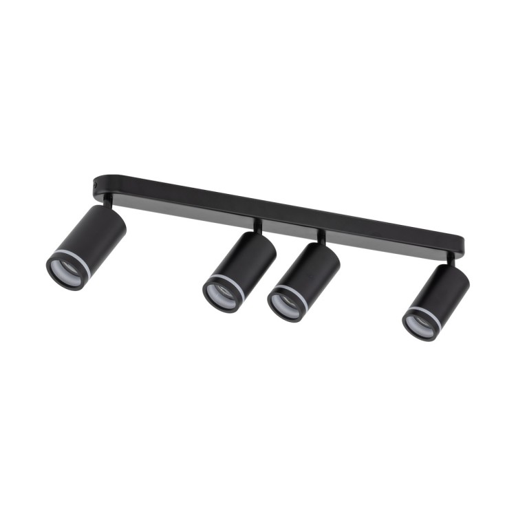 JET BLACK 4XGU10 6916 TK Lighting Czarny Czarny