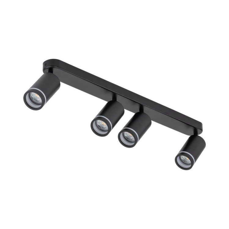 JET BLACK 4XGU10 6916 TK Lighting Czarny Czarny
