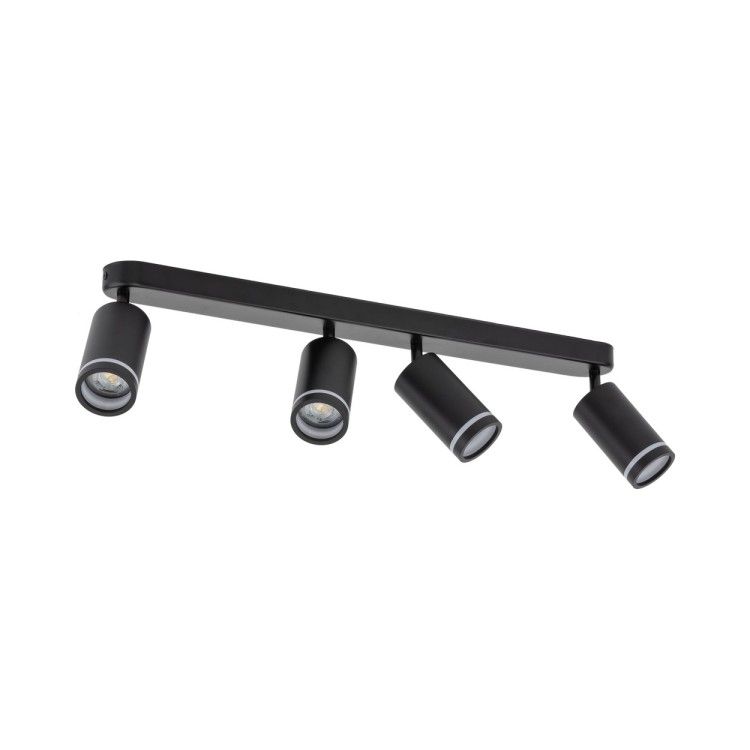JET BLACK 4XGU10 6916 TK Lighting Czarny Czarny