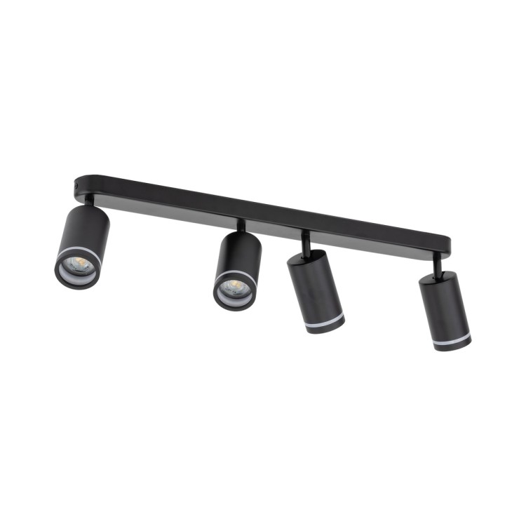 JET BLACK 4XGU10 6916 TK Lighting Czarny Czarny