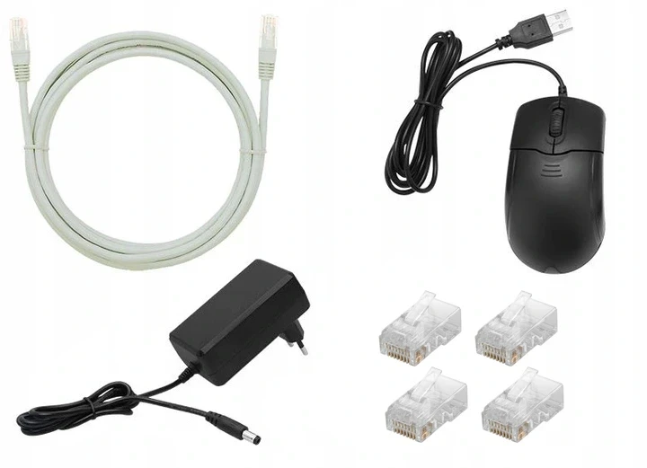 Zestaw do Monitoringu przewodowy 4-kanałowy CCTV IPKIT-B4-4CH HIKVISION 4 Kamery tubowe 4Mpx IP-CAM-B140H Full HD IP67 Rejestrator NVR-4CH 4-kanałowy zasilanie PoE tuby kamerami tubowymi doświetlenie IR w nocy cyfrowa redukcja szumów system