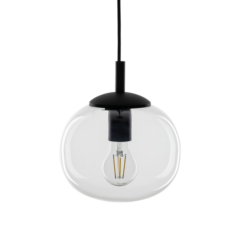 VIBE TRANSPARENT Lampa wisząca 1 200 5823 TK Lighting Czarny Transparentny