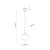 VIBE WHITE Lampa wisząca 1 200 5824 TK Lighting Czarny Biały