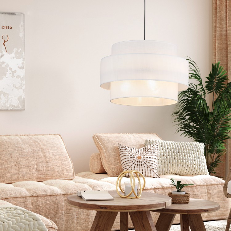 CALISTO WHITE Lampa wisząca 3 500 5363 TK Lighting Czarny Biały
