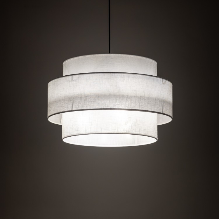 CALISTO WHITE Lampa wisząca 3 500 5363 TK Lighting Czarny Biały