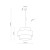 CALISTO WHITE Lampa wisząca 3 500 5363 TK Lighting Czarny Biały