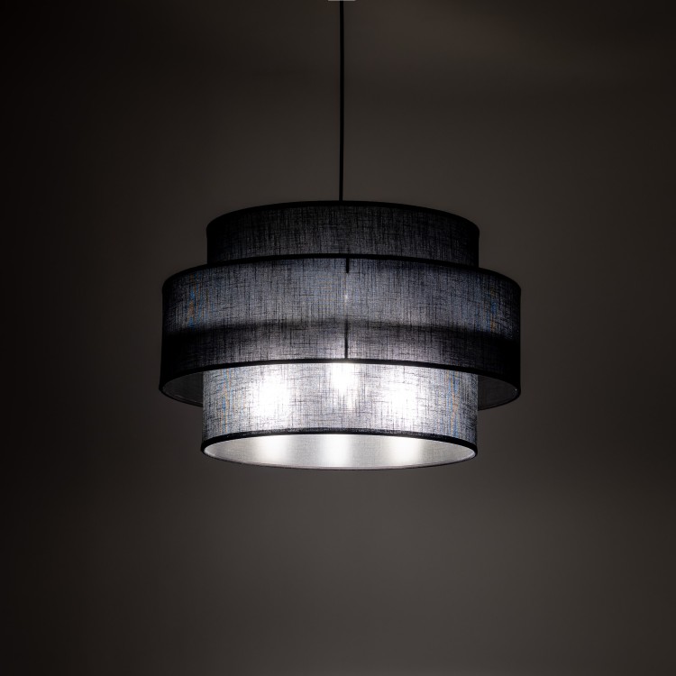 CALISTO BLACK Lampa wisząca 3 500 5099 TK Lighting Czarny Czarny