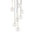 NILOS BLACK / GOLD Lampa wisząca 7 5362 TK Lighting Złoty, Czarny Transparentny