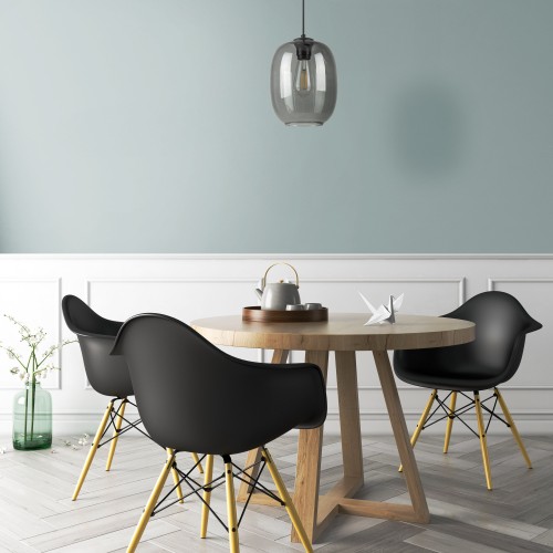ELIO GRAPHITE Lampa wisząca 1 5971 TK Lighting Czarny Grafitowy