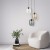 ELIO MIX Lampa wisząca 3 5973 TK Lighting Czarny Transparentny, Topaz, Grafitowy
