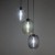 ELIO MIX Lampa wisząca 3 5973 TK Lighting Czarny Transparentny, Topaz, Grafitowy