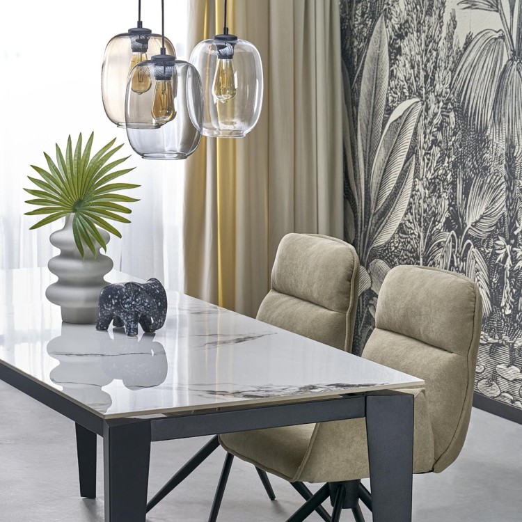 ELIO MIX Lampa wisząca 3 5973 TK Lighting Czarny Transparentny, Topaz, Grafitowy