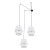 CALISTO WHITE Lampa wisząca 3 5975 TK Lighting Czarny Biały