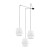 CALISTO WHITE Lampa wisząca 3 5975 TK Lighting Czarny Biały