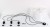 CALISTO WHITE Lampa wisząca 3 5975 TK Lighting Czarny Biały