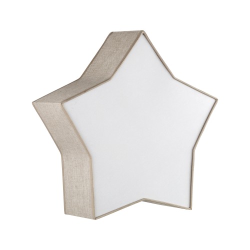 STAR LINEN Lampa sufitowa 2 5958 TK Lighting Biały Len, Biały