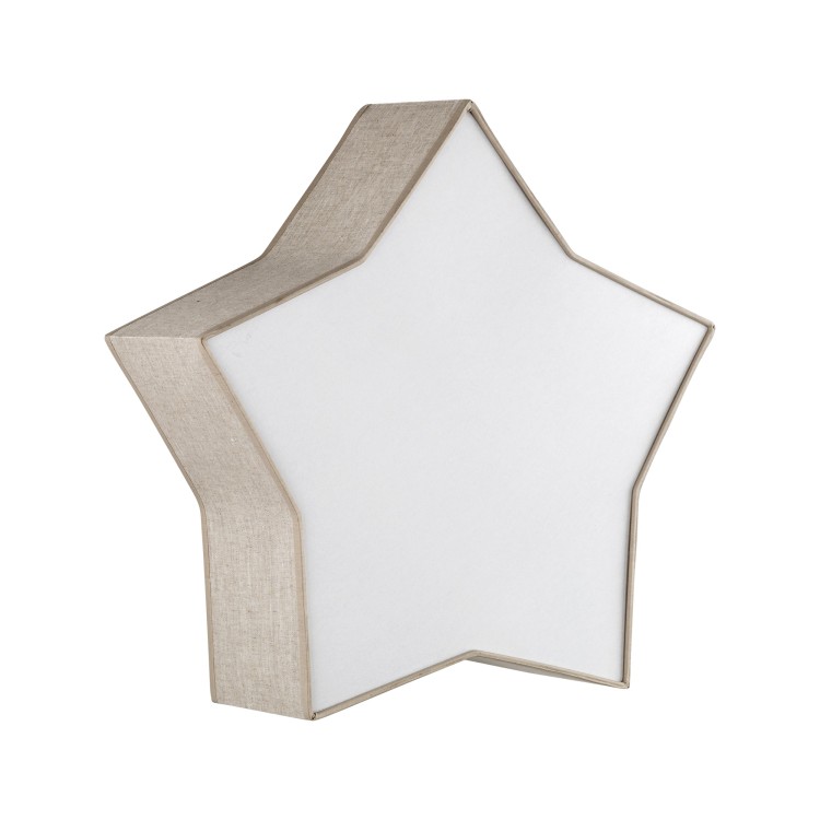STAR LINEN Lampa sufitowa 2 5958 TK Lighting Biały Len, Biały