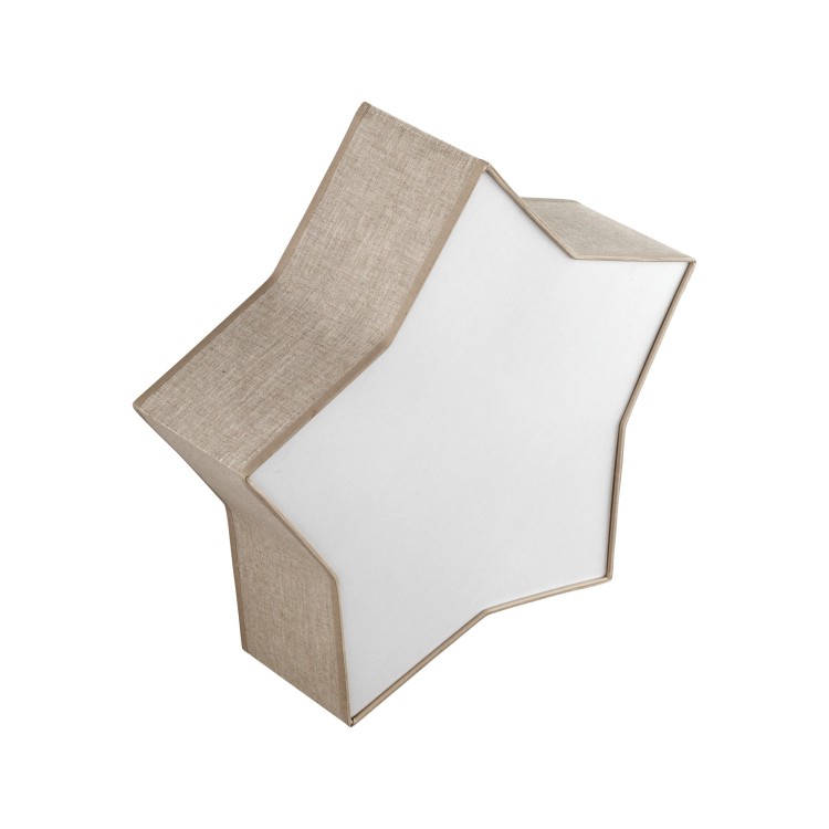 STAR LINEN Lampa sufitowa 2 5958 TK Lighting Biały Len, Biały