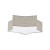 STAR LINEN Lampa sufitowa 2 5958 TK Lighting Biały Len, Biały