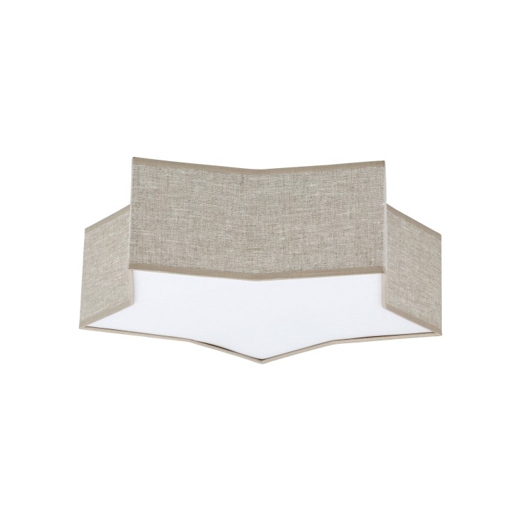 STAR LINEN Lampa sufitowa 2 5958 TK Lighting Biały Len, Biały