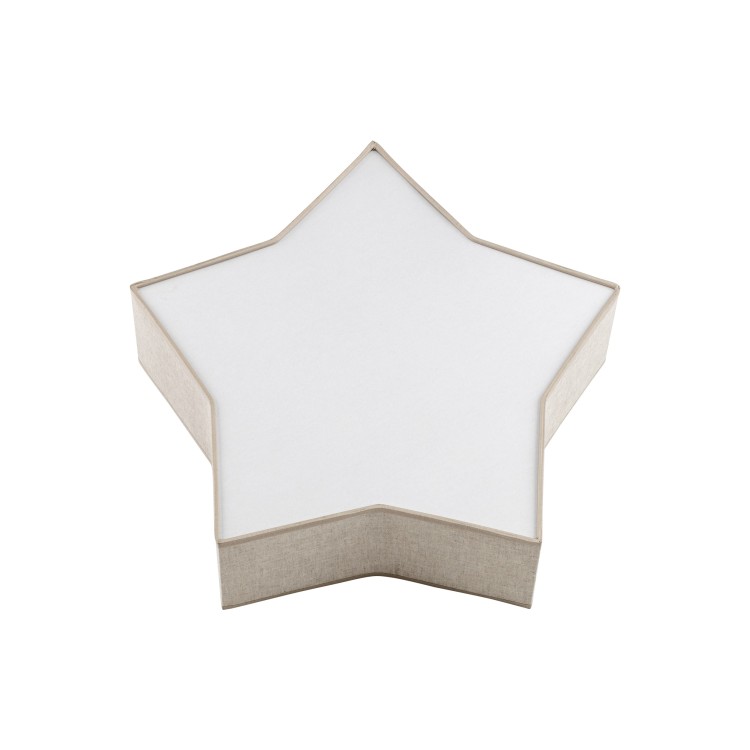 STAR LINEN Lampa sufitowa 2 5958 TK Lighting Biały Len, Biały