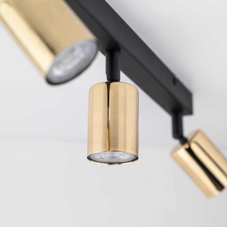 TOP GOLD 3 5968 TK Lighting Złoty, Czarny Złoty