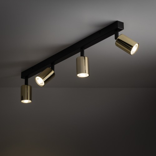 TOP GOLD 4 5969 TK Lighting Złoty, Czarny Złoty