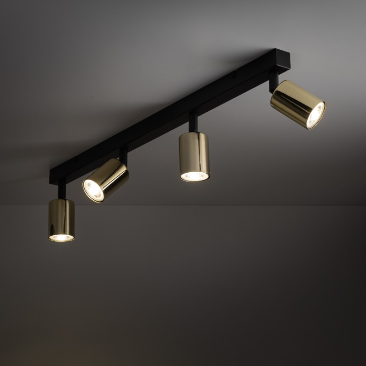 TOP GOLD 4 5969 TK Lighting Złoty, Czarny Złoty
