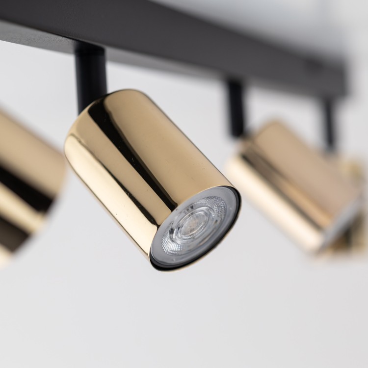TOP GOLD 4 5969 TK Lighting Złoty, Czarny Złoty
