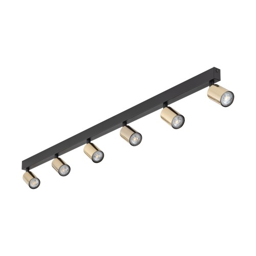 TOP GOLD 6 5970 TK Lighting Złoty, Czarny Złoty