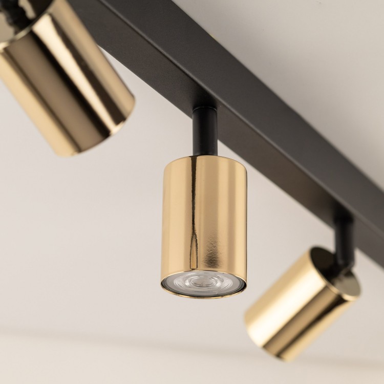 TOP GOLD 6 5970 TK Lighting Złoty, Czarny Złoty