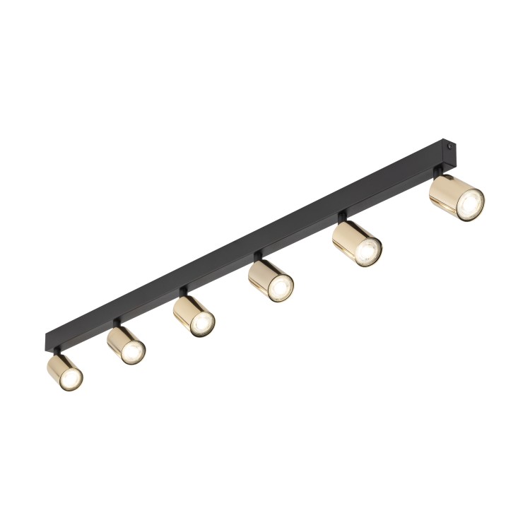 TOP GOLD 6 5970 TK Lighting Złoty, Czarny Złoty